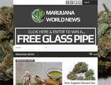 Tablet Screenshot of marijuanaworldnews.com